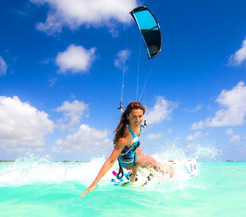 Kitesurfing at Jabberwok beach